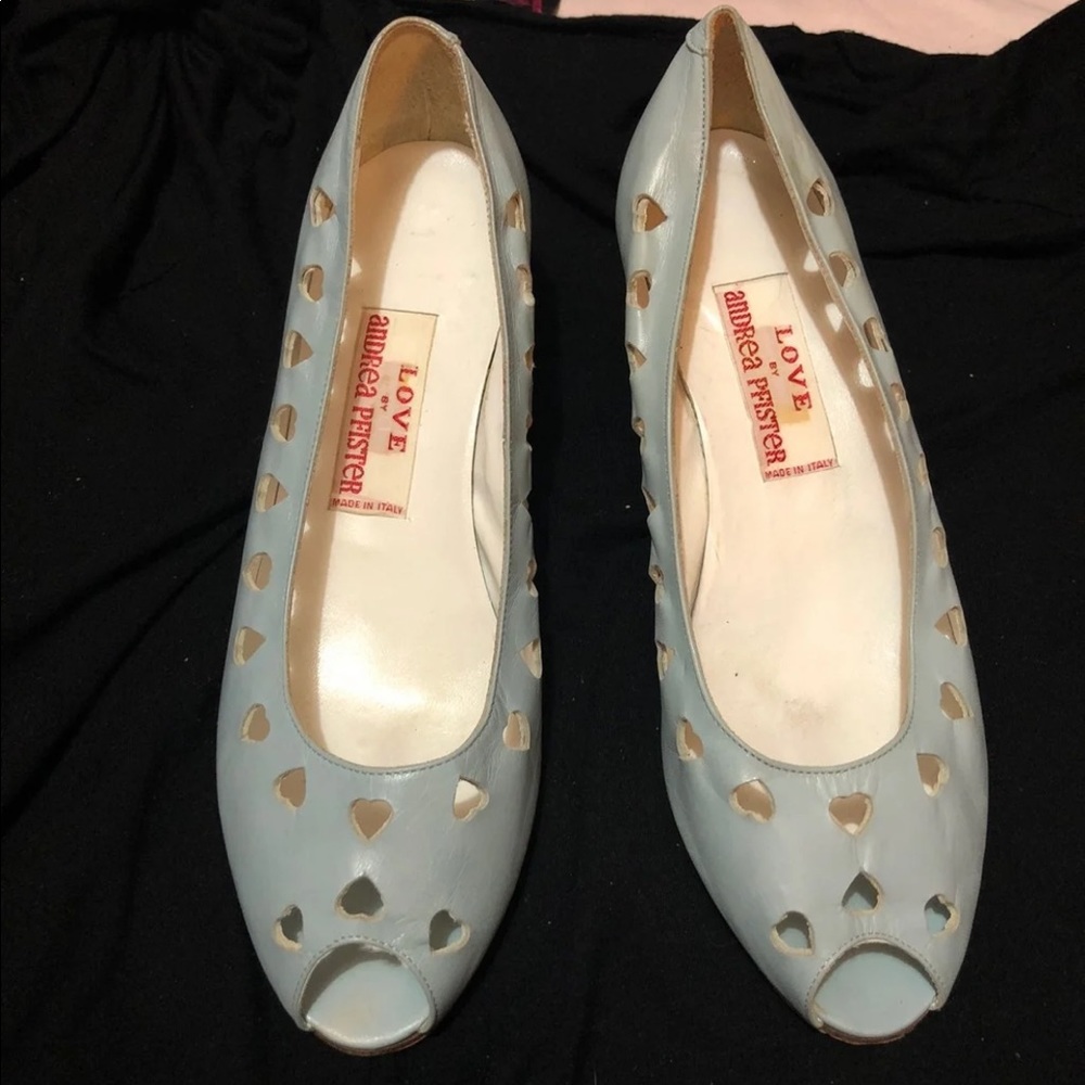 Adorable Vintage Andrea Pfister heart shoes